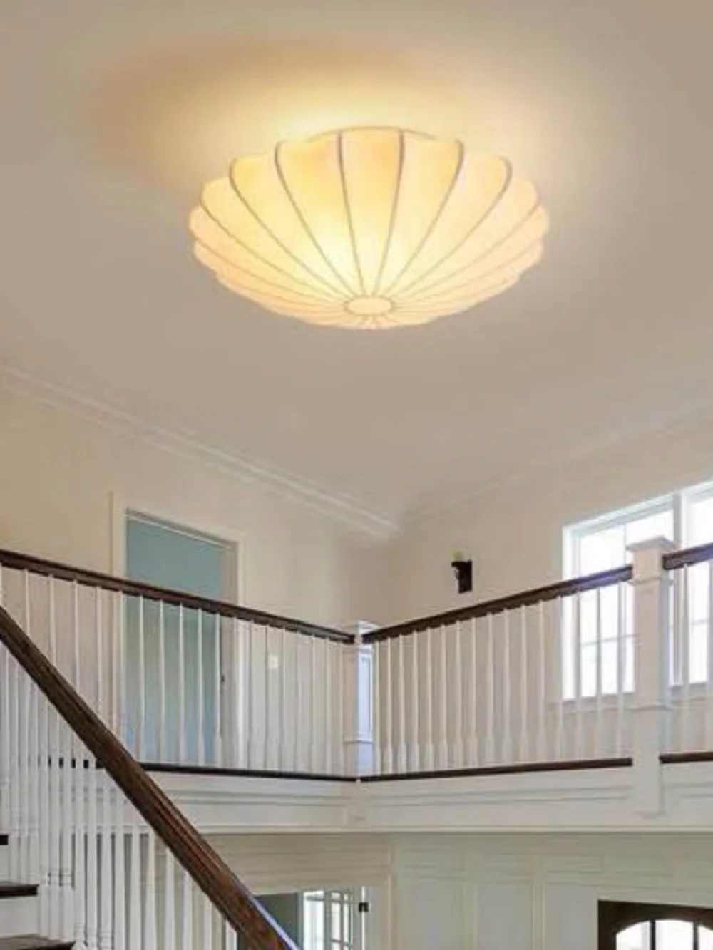 NEW- Large 24” Lantern Wabi Sabi Round Light / Flush Mount/ Bohemian/ Boho